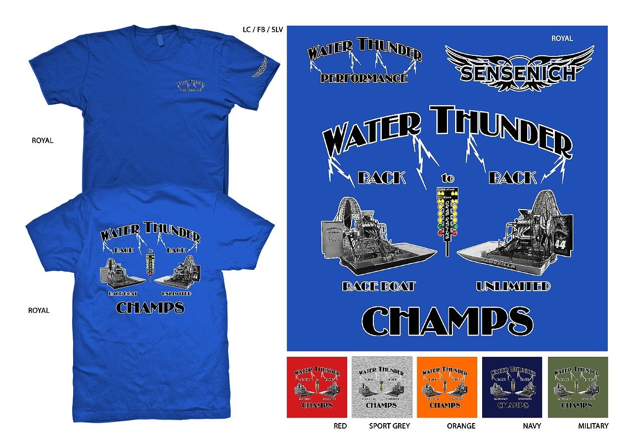 WaterThunder Performance Champs T-shirt